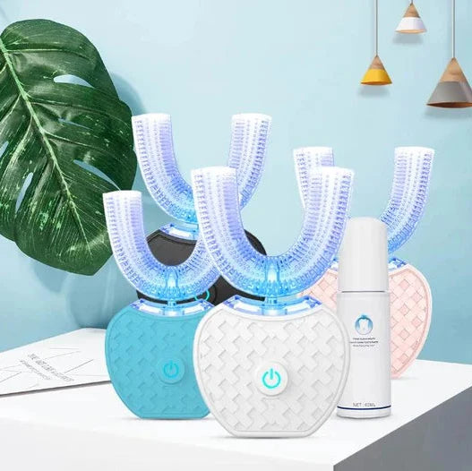 Ultrasonic Toothbrush U-Shaped Blue Light 5-Minute Clean