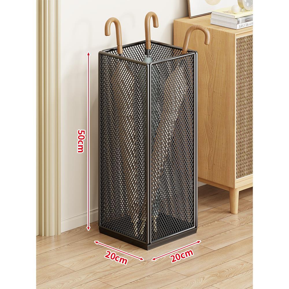 Umbrella Stand Compact Ventilated Metal Mesh Rust-Resistant