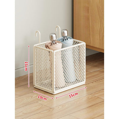 Umbrella Stand Compact Ventilated Metal Mesh Rust-Resistant
