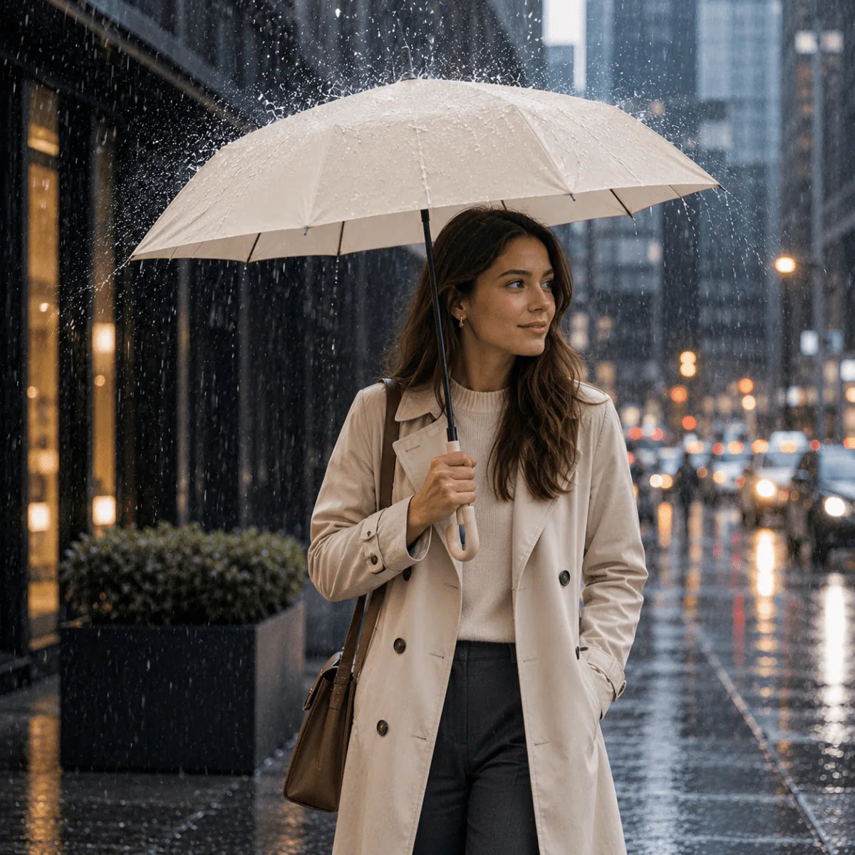 Umbrella Wind-Resistant Automatic Compact Travel Size