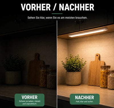 Under-Cabinet LED Light Motion Sensor Rechargeable Battery