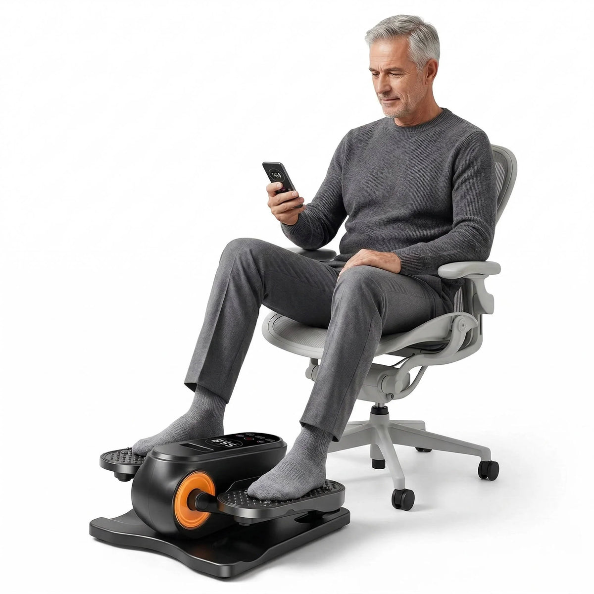 Under-Desk Elliptical Remote Control & Whisper-Quiet 12 Programs