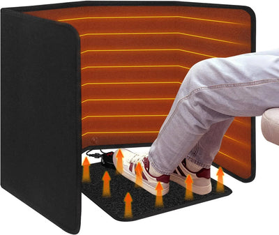 Under Desk Heater Foldable Mat & Foot-Activated Control