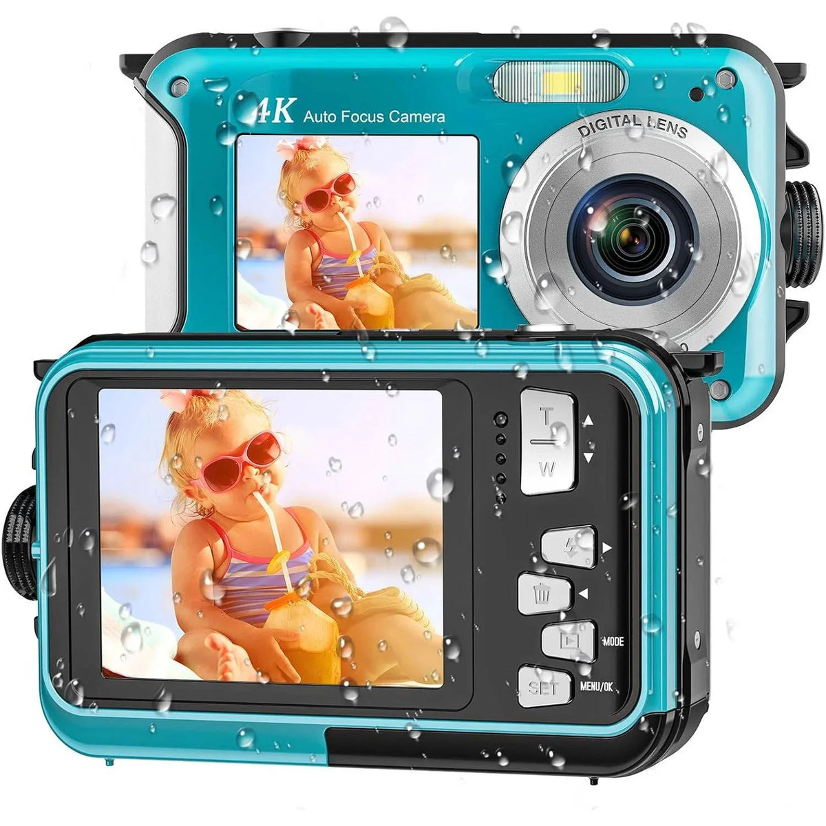 Underwater Camera 4K 64MP Waterproof to 16 Feet