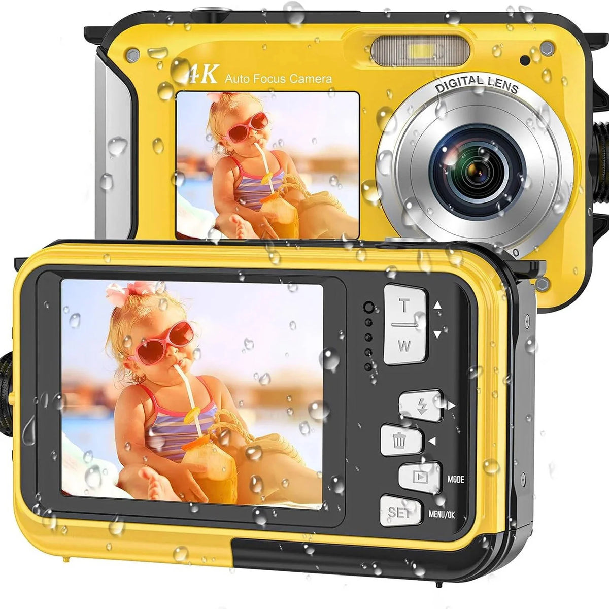 Underwater Camera 4K 64MP Waterproof to 16 Feet