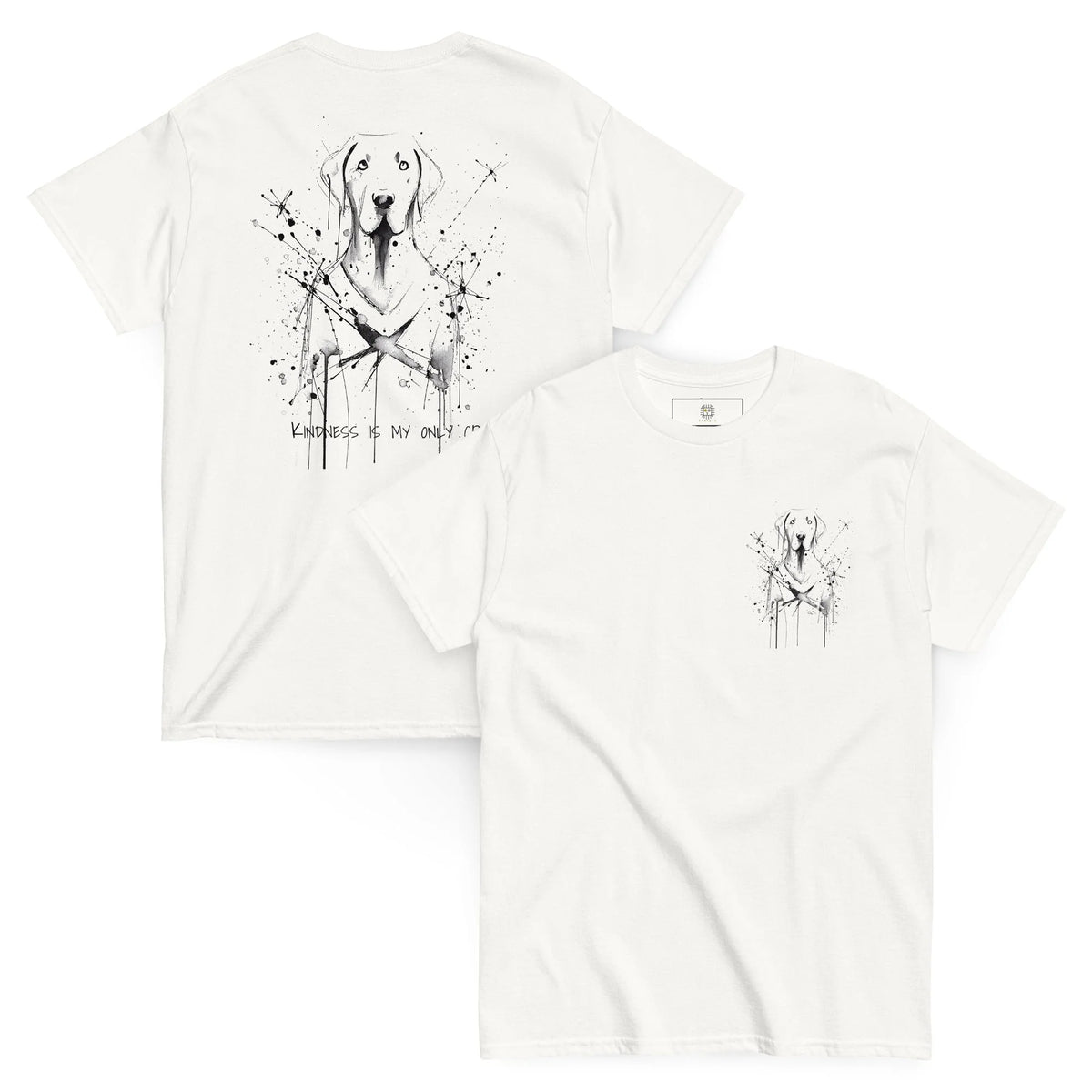 Unisex T-Shirt 100% Cotton Hand-Drawn Labrador