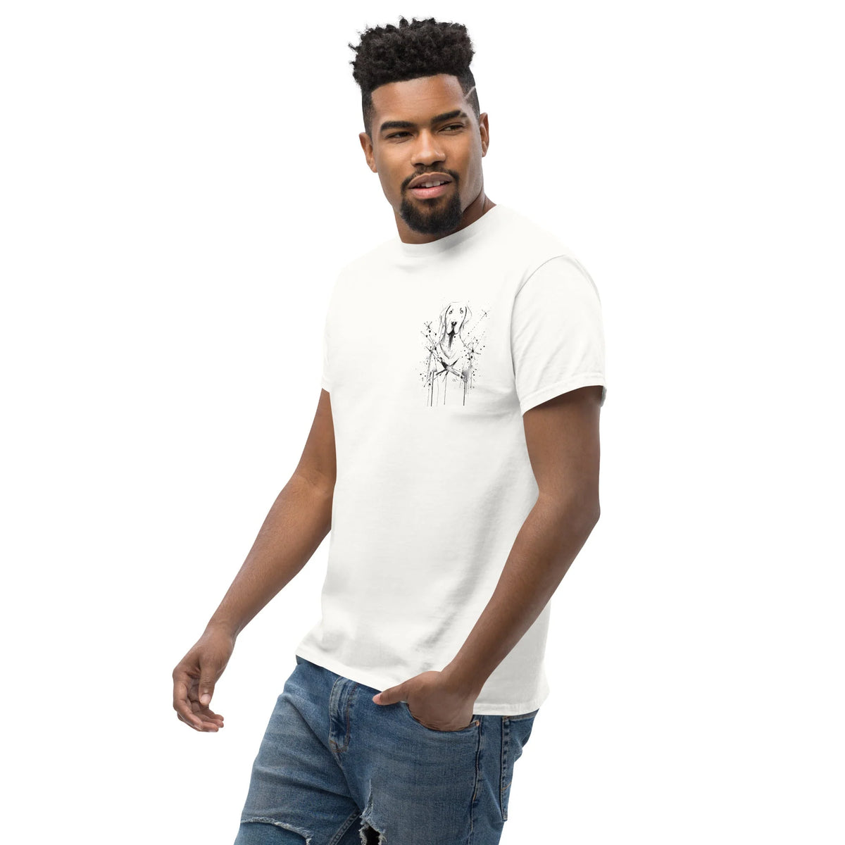 Unisex T-Shirt 100% Cotton Hand-Drawn Labrador