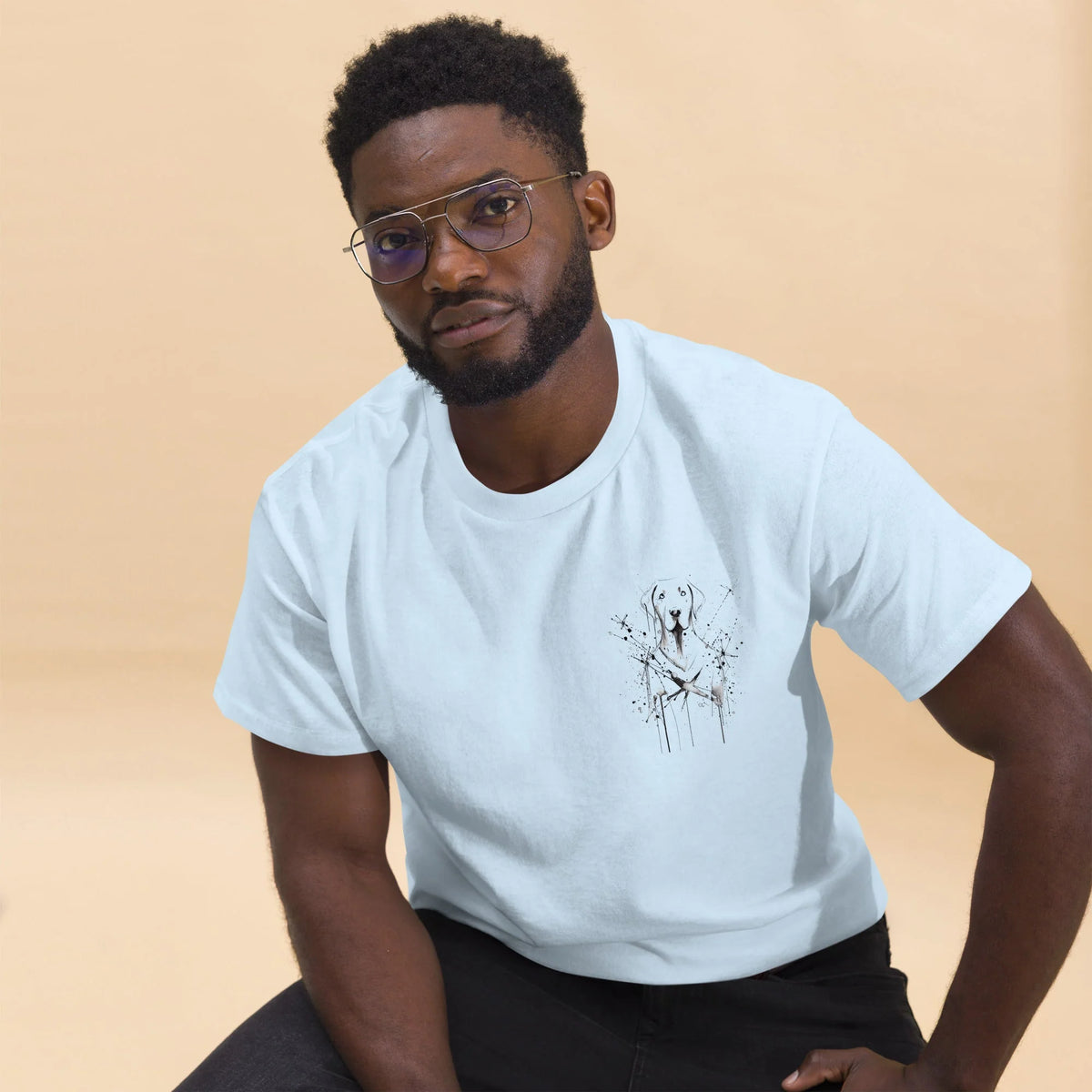 Unisex T-Shirt 100% Cotton Hand-Drawn Labrador