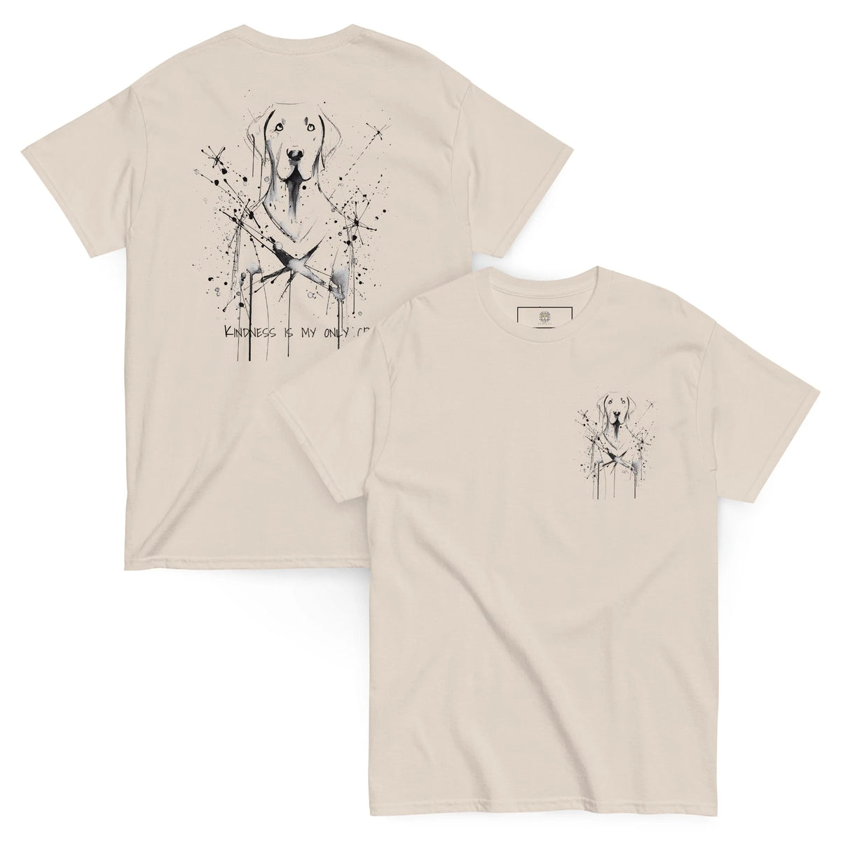 Unisex T-Shirt 100% Cotton Hand-Drawn Labrador
