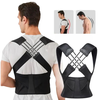 Upper Back Brace Adjustable Straps & Discreet Fit
