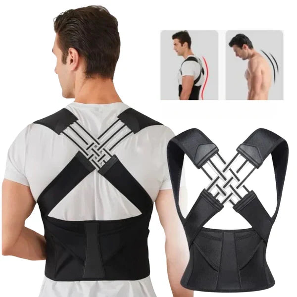 Upper Back Brace Adjustable Straps & Discreet Fit