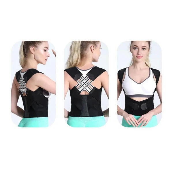 Upper Back Brace Adjustable Straps & Discreet Fit