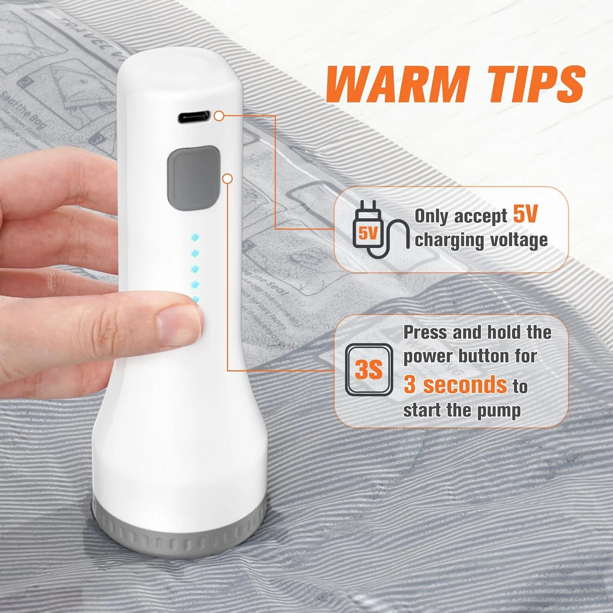 Vacuum Storage Bags Wireless Pump Zipper Seal Set of 15