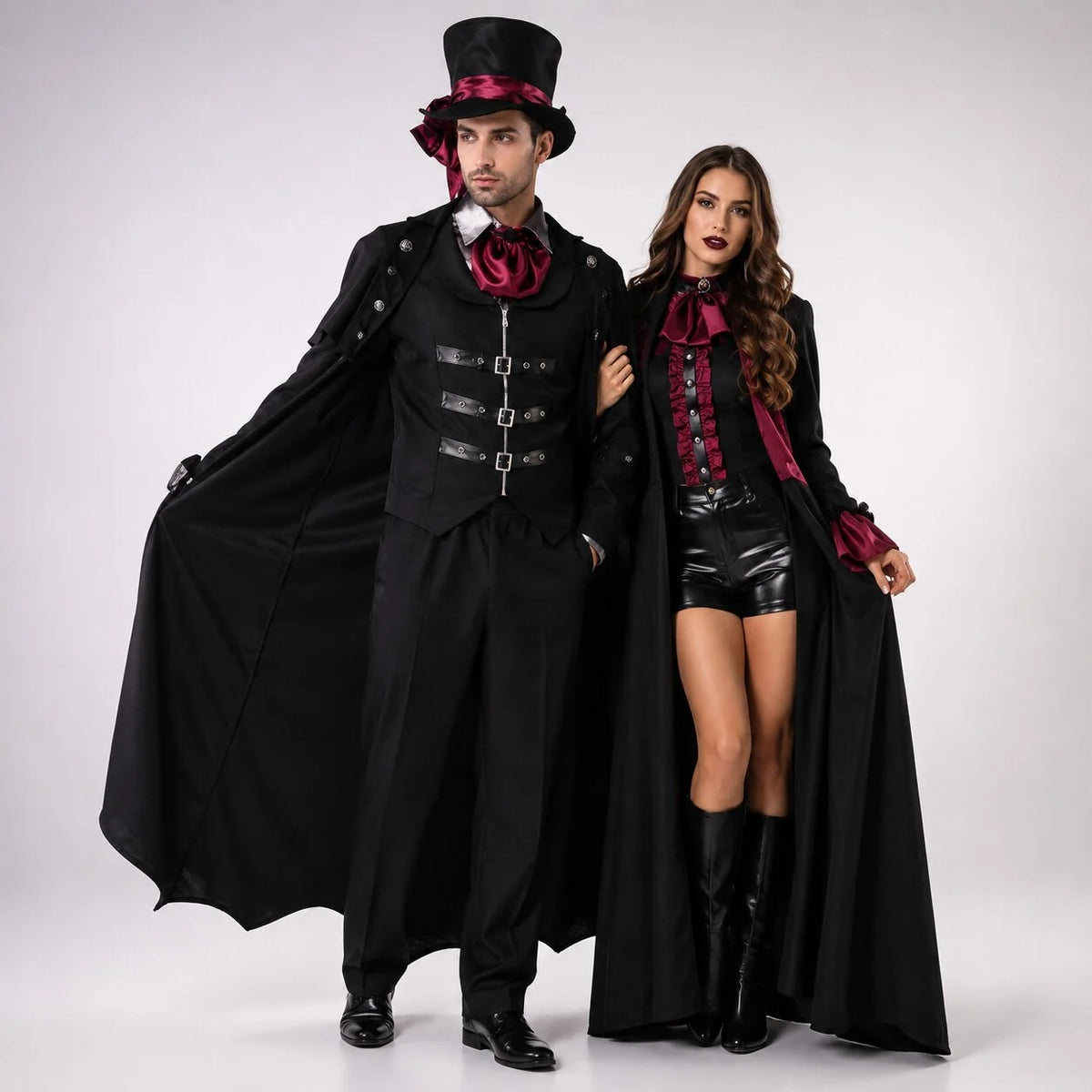 Vampire Costume Adult Classic Halloween Style