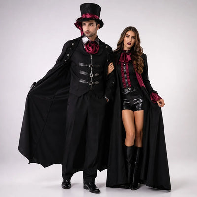 Vampire Costume Adult Classic Halloween Style