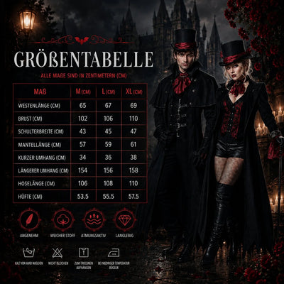 Vampire Costume Classic Halloween Design Men & Women