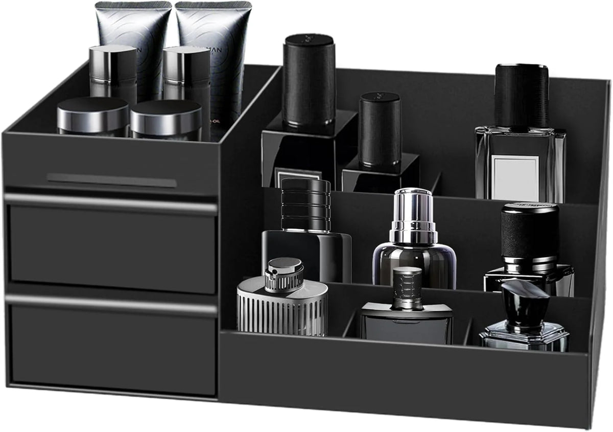 Vanity Bottle Organizer Multi-Slot Stable Base Compact Storage