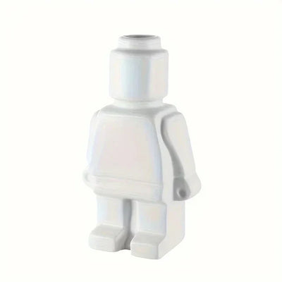 Vase Modern Building Block Smooth Resin