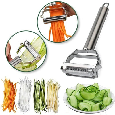 Vegetable Peeler Dual-Function Stainless Steel Dishwasher Safe