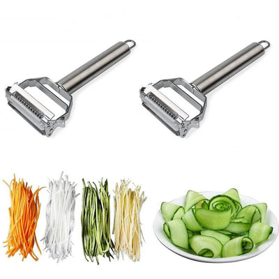 Vegetable Peeler Dual-Function Stainless Steel Dishwasher Safe