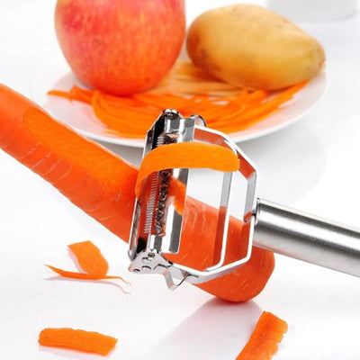Vegetable Peeler Dual-Function Stainless Steel Dishwasher Safe