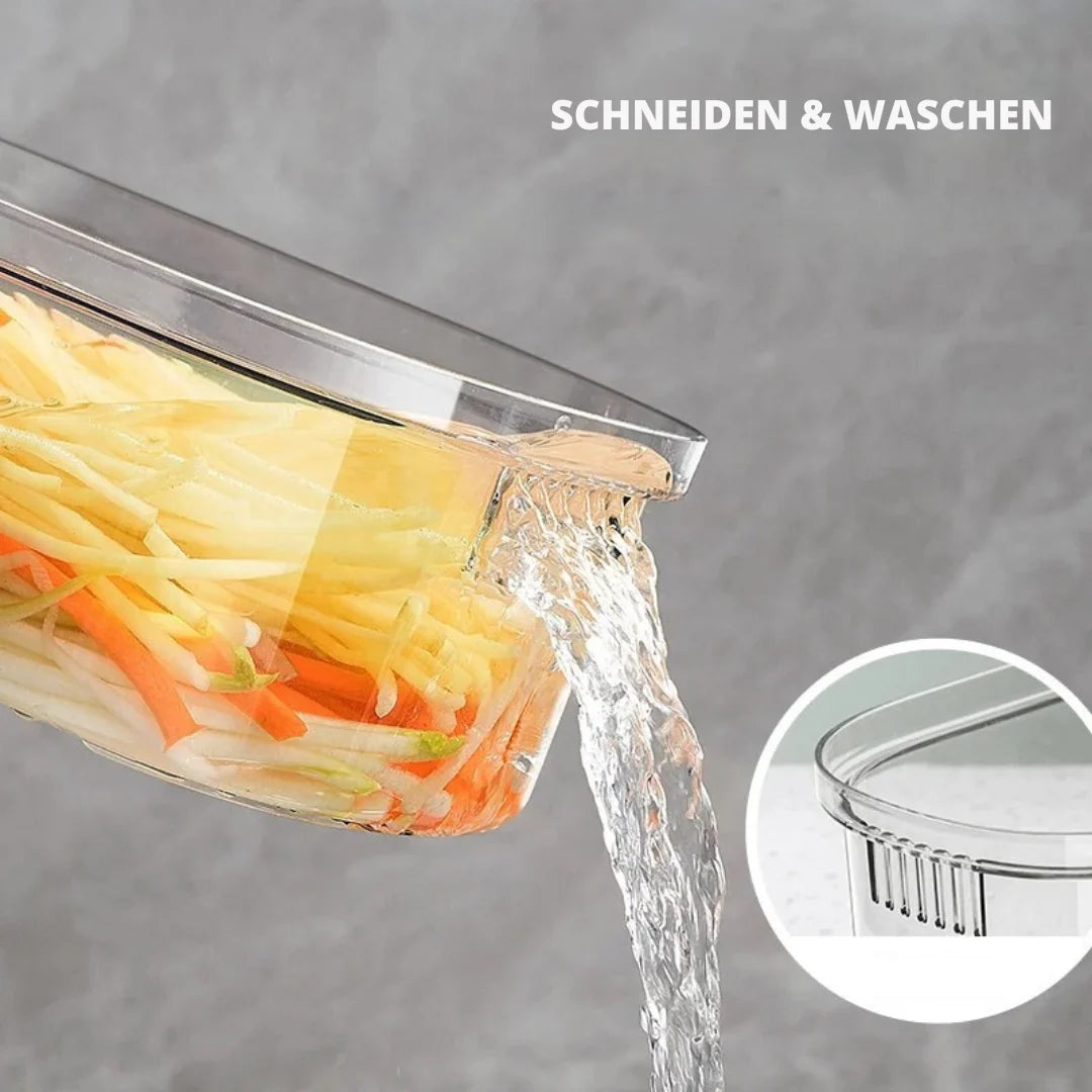 Vegetable Slicer 6-In-1 Stainless Steel Blades Dishwasher Safe