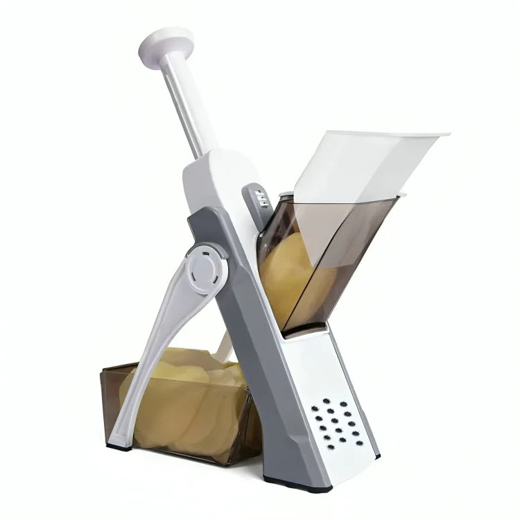 Vegetable Slicer Hand-Press Built-In Container