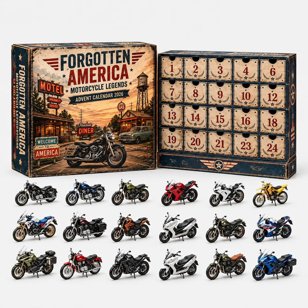 Vehicle Advent Calendar Die-Cast Metal 24 Models