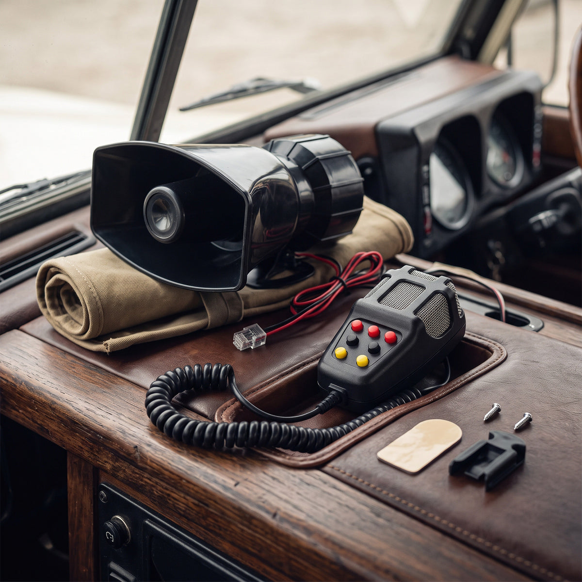 Vehicle Alert System 135 dB Multi-Tone With Microphone