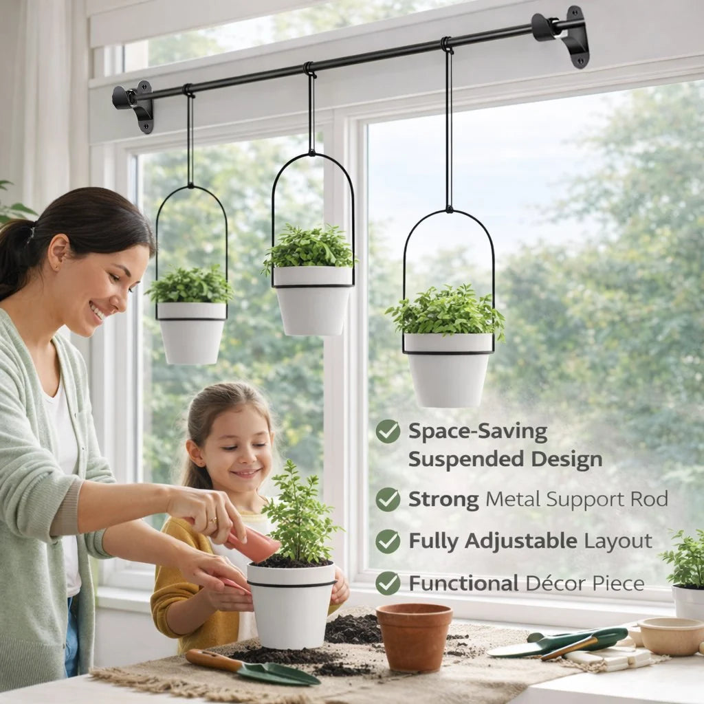 Vertical Garden Set 3-Plant Adjustable Height