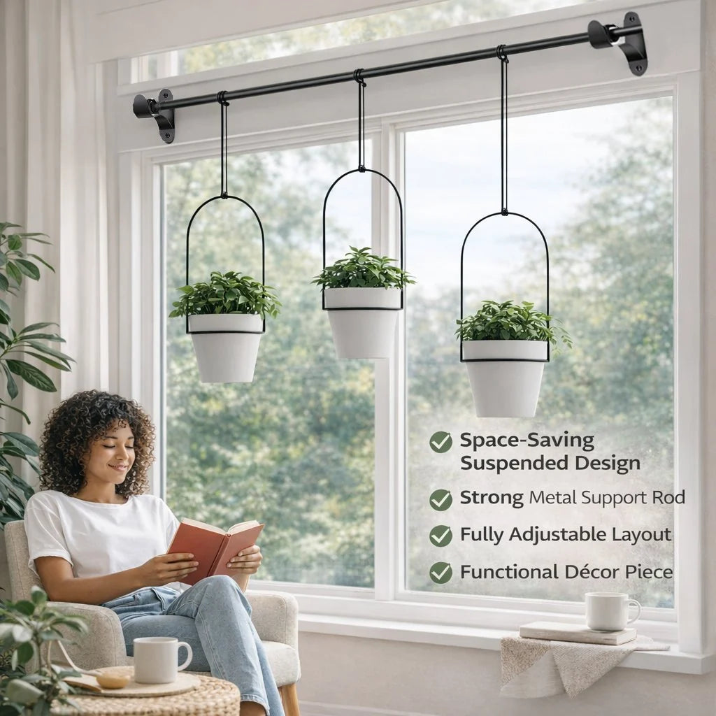 Vertical Garden Set 3-Plant Adjustable Height
