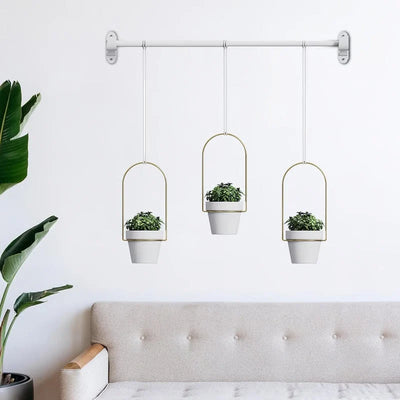 Vertical Garden Set Height-Adjustable & Space-Saving 3 Plant Holders