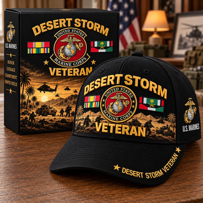 Veteran Cap Desert Storm Tribute Adjustable Curved Brim