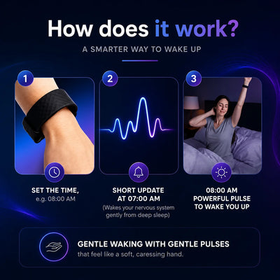Vibration Alarm Wristband Silent Vibration Rechargeable Adjustable Band