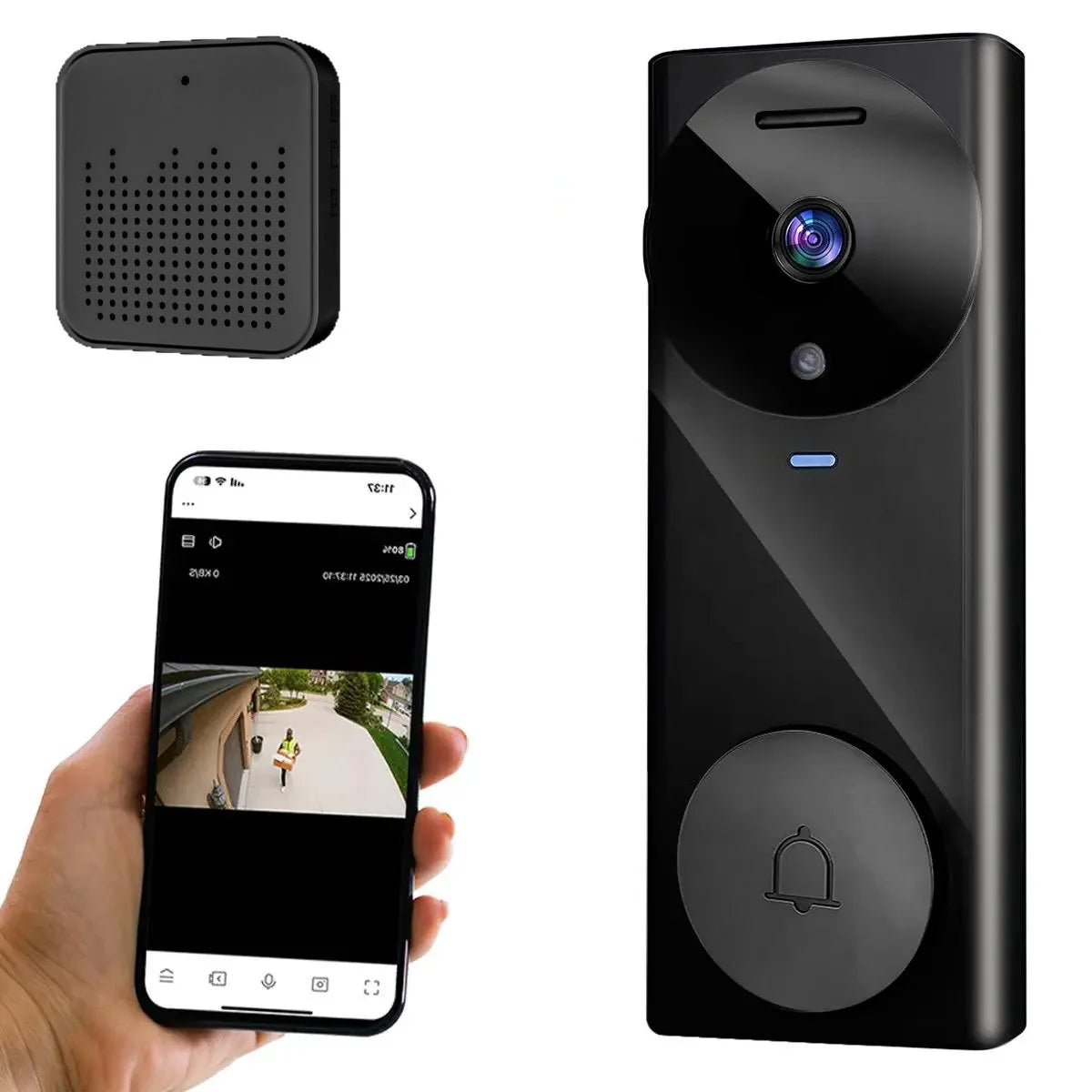 Video Doorbell 1080P AI Motion Battery Powered