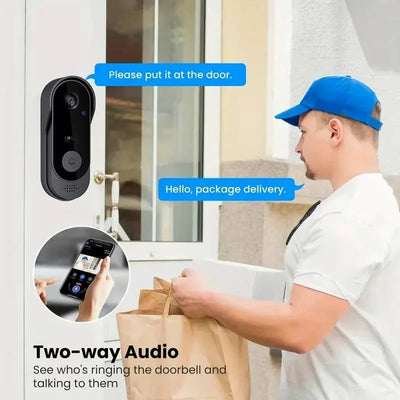 Video Doorbell Wireless HD Night Vision & Two-Way Audio