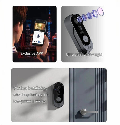 Video Doorbell Wireless HD Night Vision & Two-Way Audio