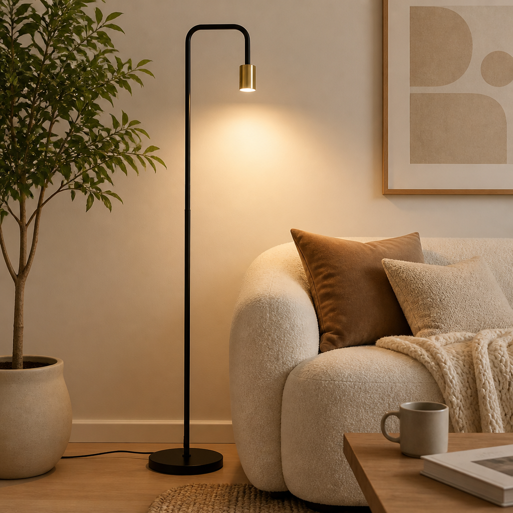 Vintage Gold Floor Lamp