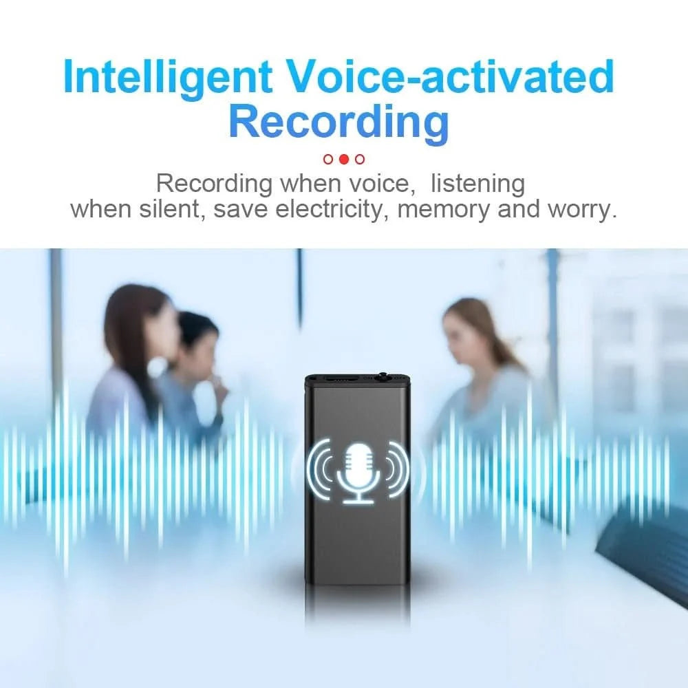 Voice Recorder Voice-Activated 32 GB Storage 50-Hour Recording