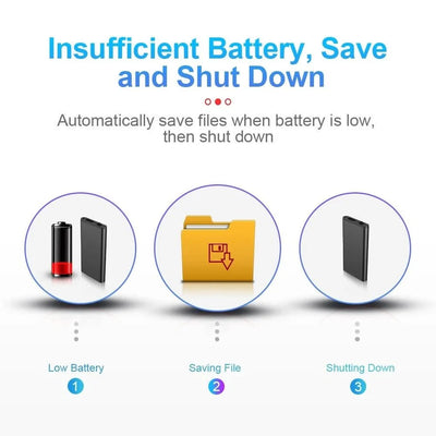 Voice Recorder Voice-Activated 32 GB Storage 50-Hour Recording
