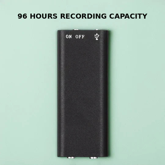 Voice Recorder Voice-Activated Compact Plug-and-Play Design