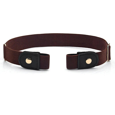 Waist Belt Buckle-Free Adjustable Elastic Set Of Two