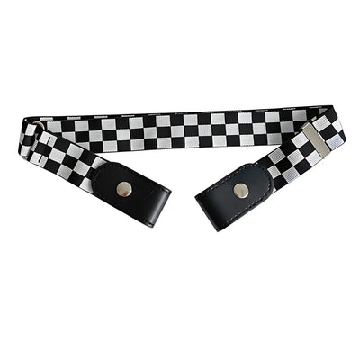 Waist Belt Buckle-Free Adjustable Elastic Set Of Two