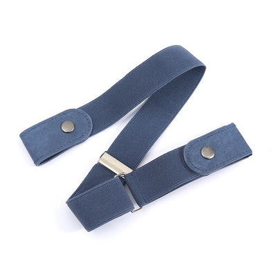 Waist Belt Buckle-Free Adjustable Elastic Set Of Two