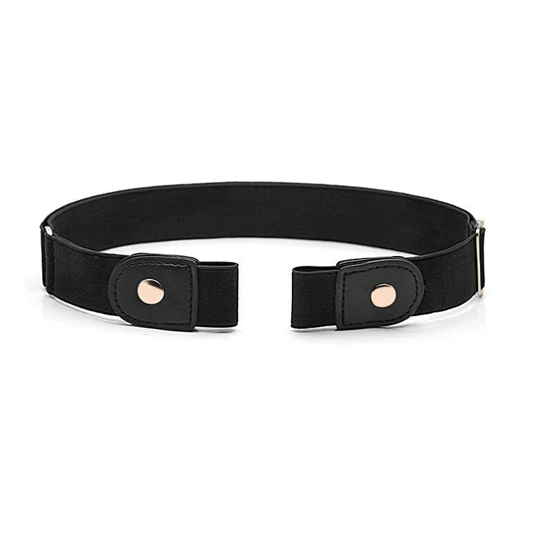 Waist Belt Buckle-Free Adjustable Elastic Set Of Two
