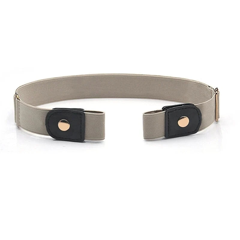 Waist Belt Buckle-Free Adjustable Elastic Set Of Two