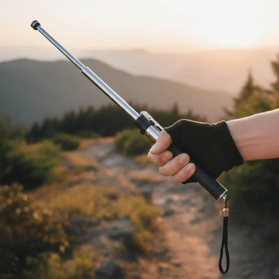 Walking Stick Automatic Folding Anti-Slip Grip