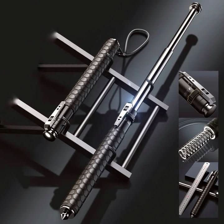 Walking Stick Automatic Folding Anti-Slip Grip