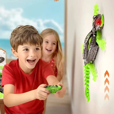 Wall-Climbing Lizard Toy Silicone Legs LED Eyes USB Rechargeable
