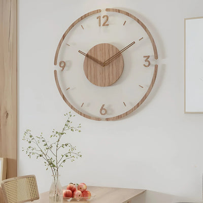 Wall Clock Transparent Dial & Silent Quartz